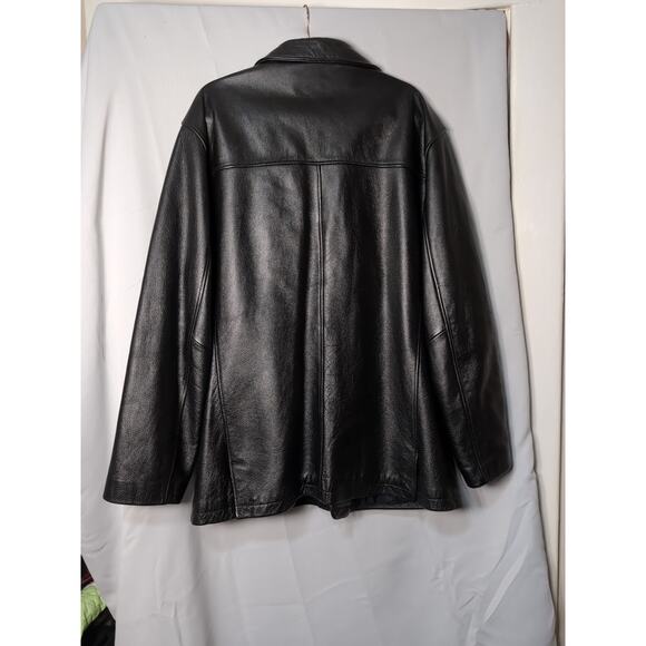 Kenneth Cole Reaction Men's Leather Jacket Classic Cut Heavy Size XL - Picture 5 of 9